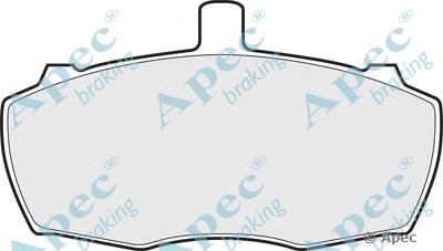 APEC BRAKING pad69 -  Комплект тормозных колодок, дисковый тормоз